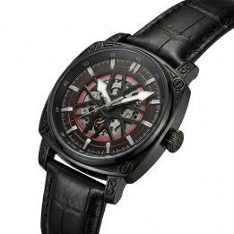Reloj G-force At894g Automatico De Cuero + Estuche Premium