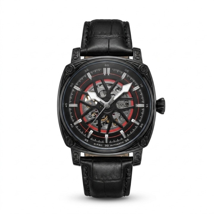 Reloj G-force At894g Automatico De Cuero + Estuche Premium