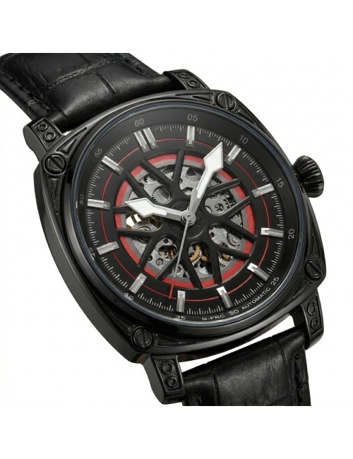 Reloj G-force At894g Automatico De Cuero + Estuche Premium