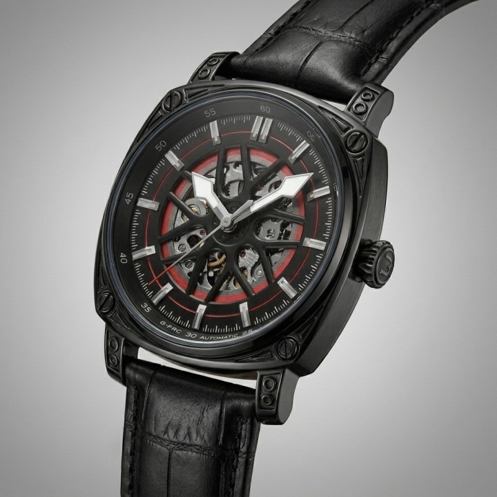 Reloj G-force At894g Automatico De Cuero + Estuche Premium