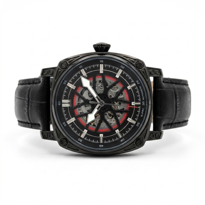 Reloj G-force At894g Automatico De Cuero + Estuche Premium