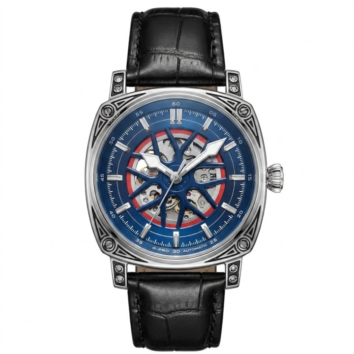 Reloj G-force At894g Automatico De Cuero + Estuche Premium