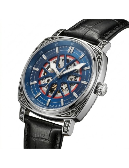 Reloj G-force At894g Automatico De Cuero + Estuche Premium