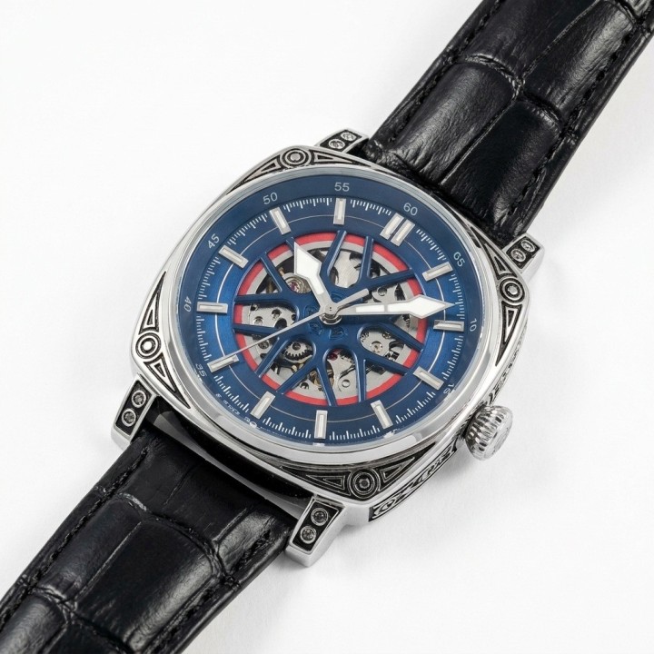 Reloj G-force At894g Automatico De Cuero + Estuche Premium