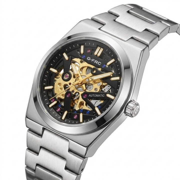 Reloj G-force At303a Automatico De Acero + Estuche Premium