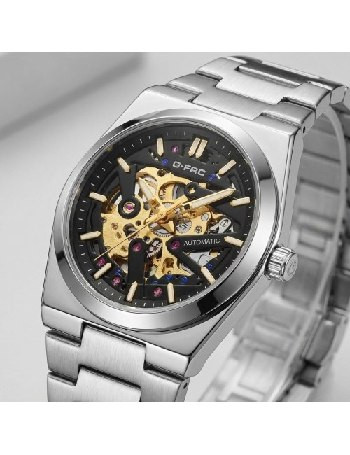 Reloj G-force At303a Automatico De Acero + Estuche Premium
