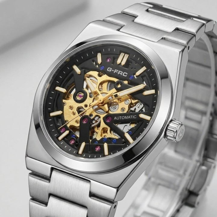 Reloj G-force At303a Automatico De Acero + Estuche Premium