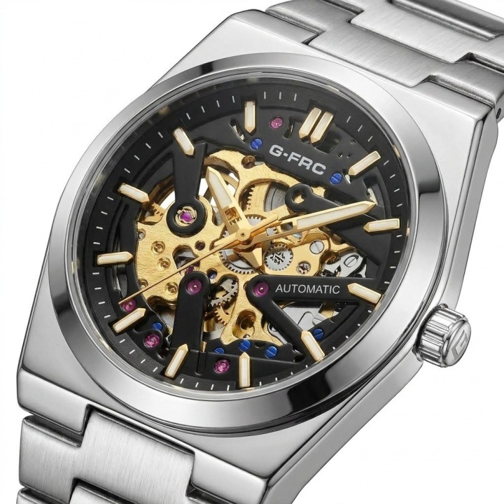 Reloj G-force At303a Automatico De Acero + Estuche Premium