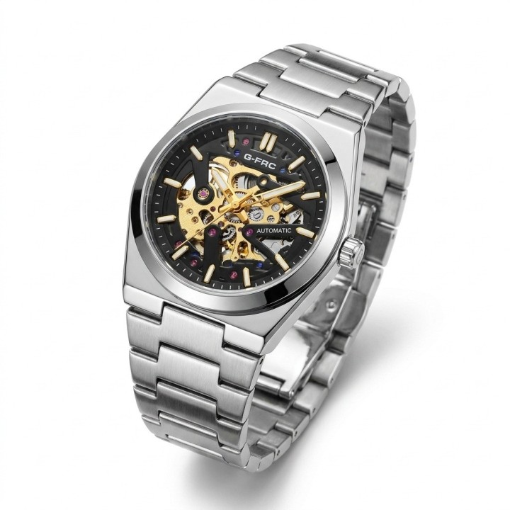Reloj G-force At303a Automatico De Acero + Estuche Premium