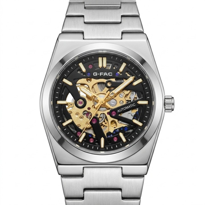 Reloj G-force At303a Automatico De Acero + Estuche Premium