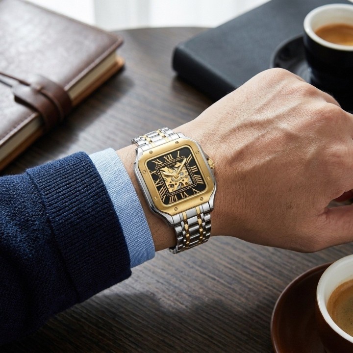 Reloj G-force At10a Automatico De Acero + Estuche Premium