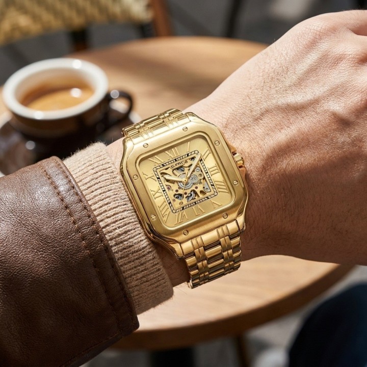 Reloj G-force At10a Automatico De Acero + Estuche Premium