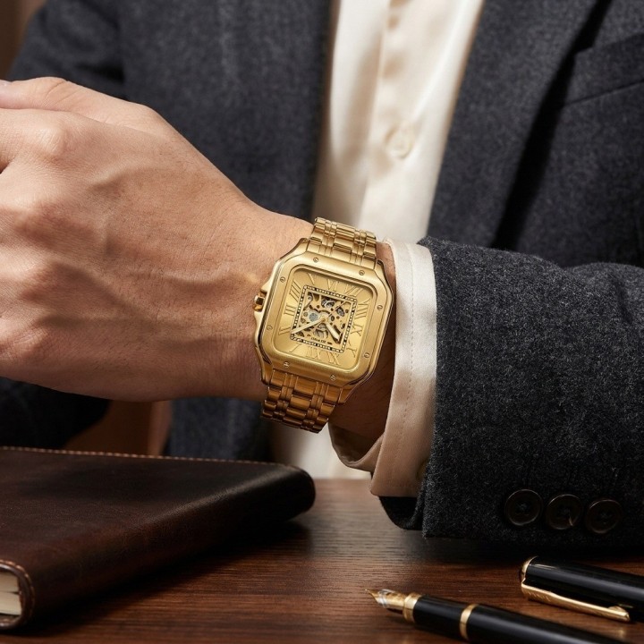 Reloj G-force At10a Automatico De Acero + Estuche Premium
