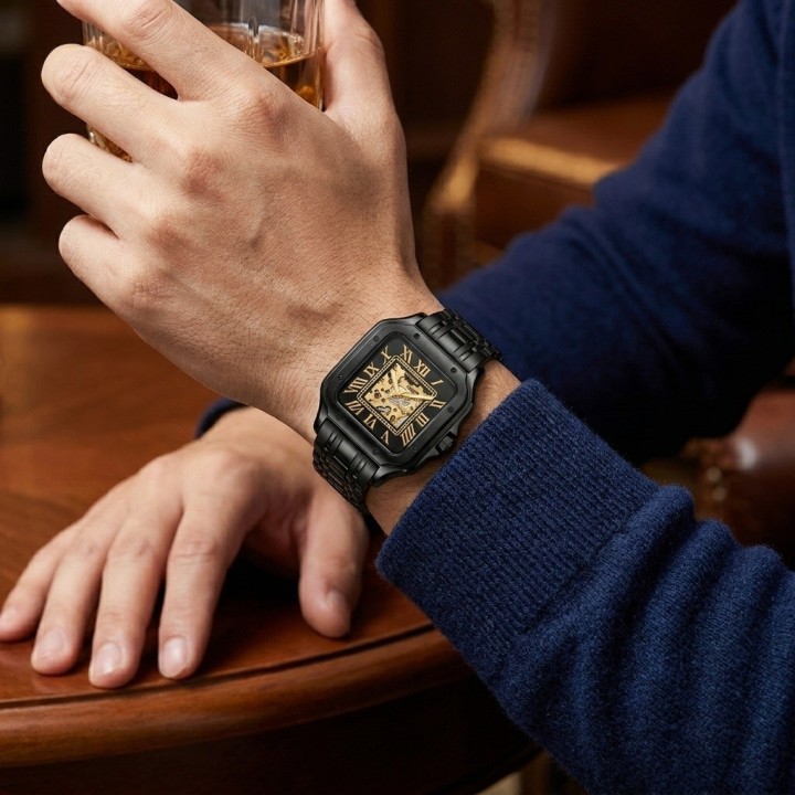 Reloj G-force At10a Automatico De Acero + Estuche Premium