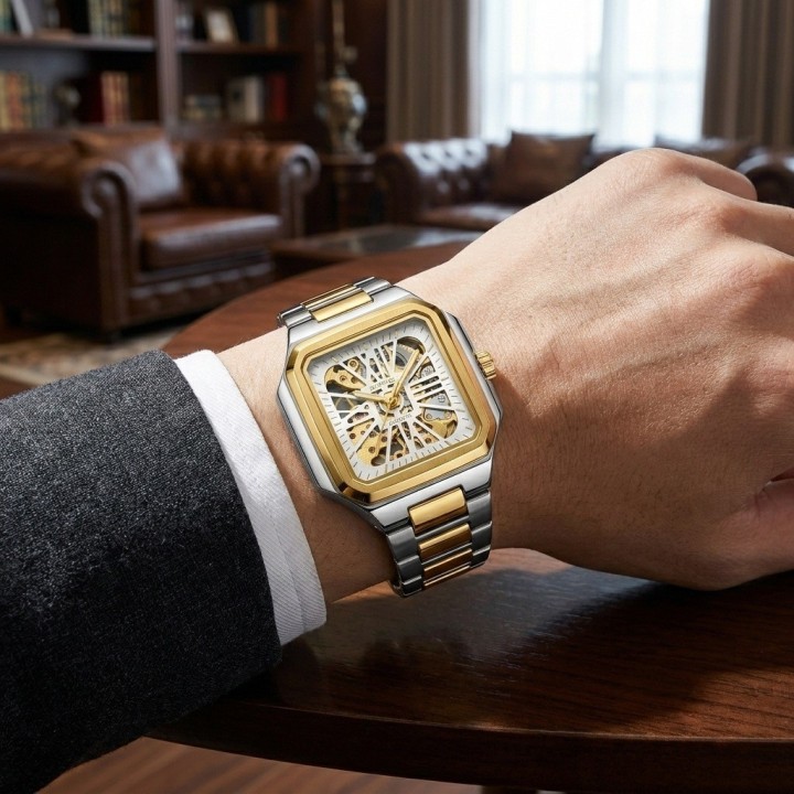 Reloj G-force At03c Automatico De Acero + Estuche Premium