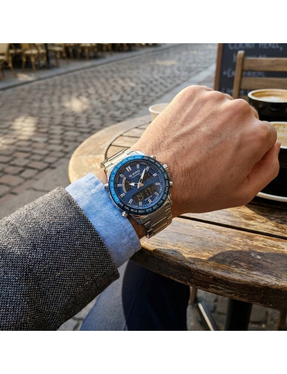 Reloj G-force Al192 Digital Doble Hora + Estuche Premium