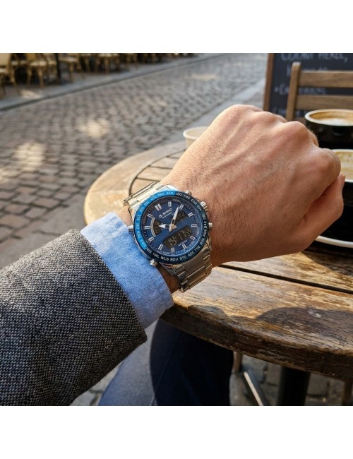 Reloj G-force Al192 Digital Doble Hora + Estuche Premium