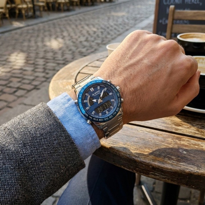 Reloj G-force Al192 Digital Doble Hora + Estuche Premium