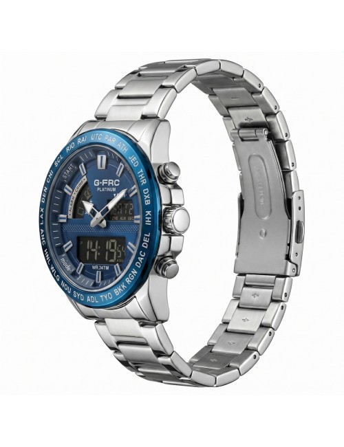 Reloj G-force Al192 Digital Doble Hora + Estuche Premium