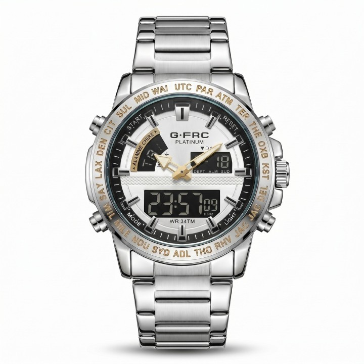 Reloj G-force Al192 Digital Doble Hora + Estuche Premium