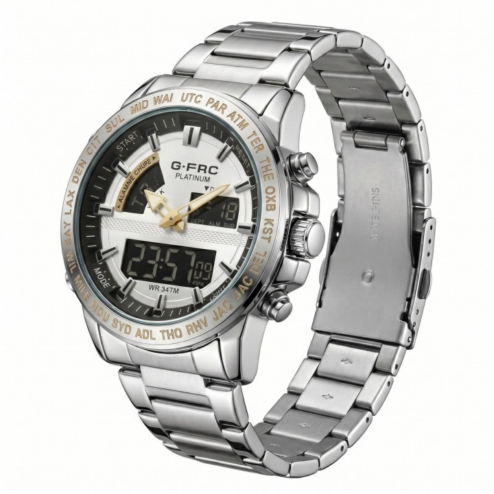 Reloj G-force Al192 Digital Doble Hora + Estuche Premium