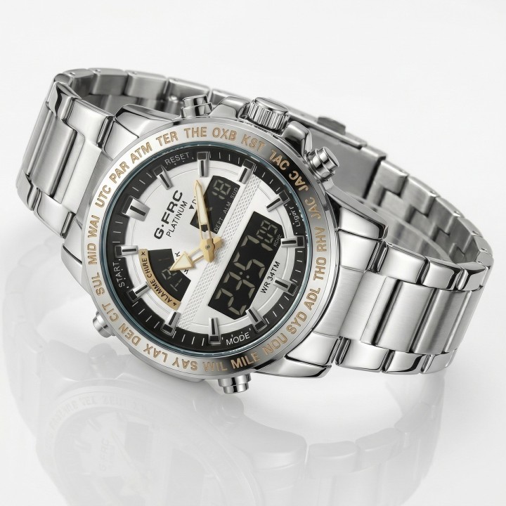 Reloj G-force Al192 Digital Doble Hora + Estuche Premium