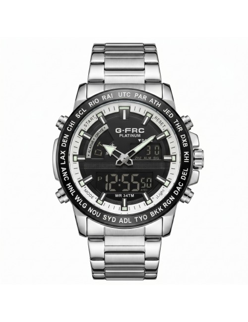 Reloj G-force Al192 Digital Doble Hora + Estuche Premium