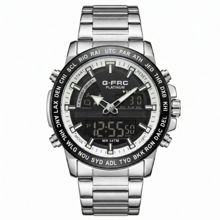 Reloj G-force Al192 Digital Doble Hora + Estuche Premium