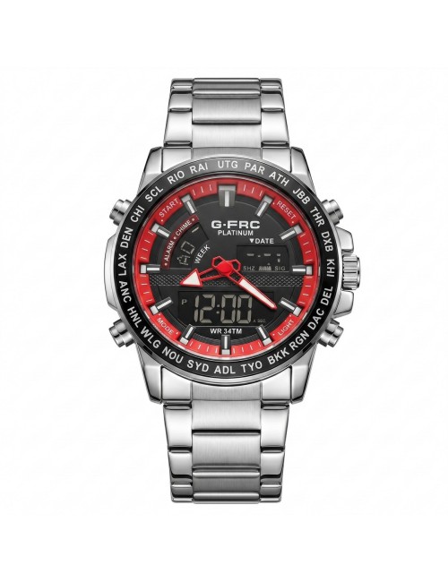 Reloj G-force Al192 Digital Doble Hora + Estuche Premium