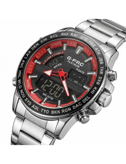 Reloj G-force Al192 Digital Doble Hora + Estuche Premium