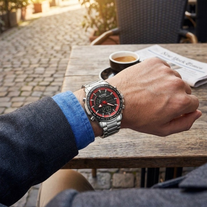 Reloj G-force Al192 Digital Doble Hora + Estuche Premium