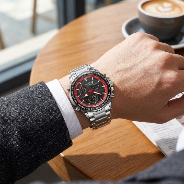 Reloj G-force Al192 Digital Doble Hora + Estuche Premium