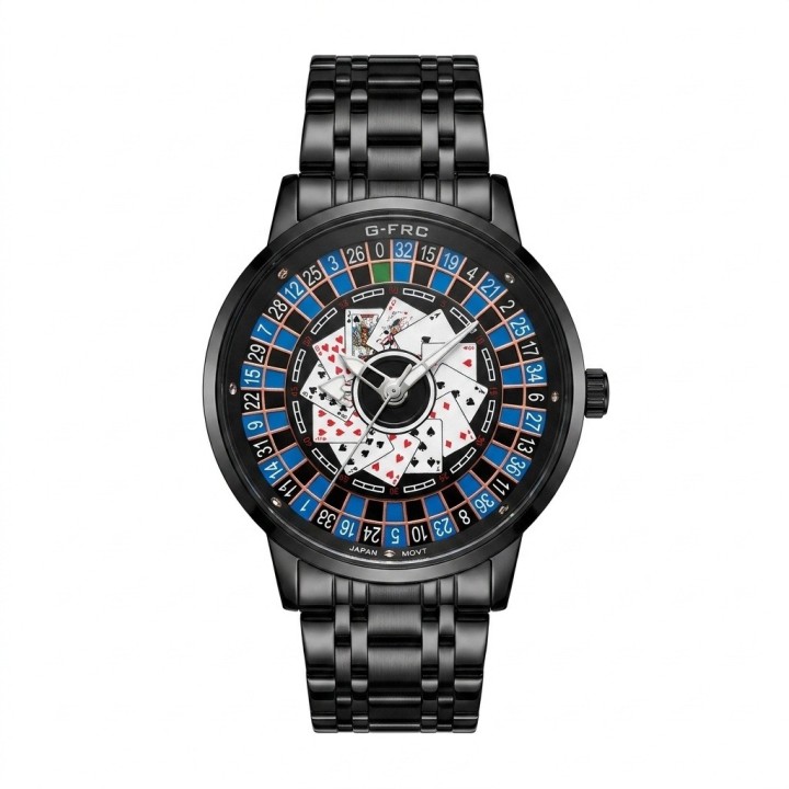 Reloj G-force G9836d Analogo Ruleta Hombre + Estuche Premium