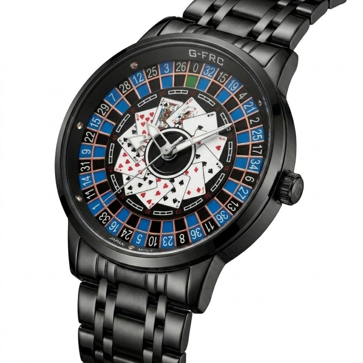 Reloj G-force G9836d Analogo Ruleta Hombre + Estuche Premium