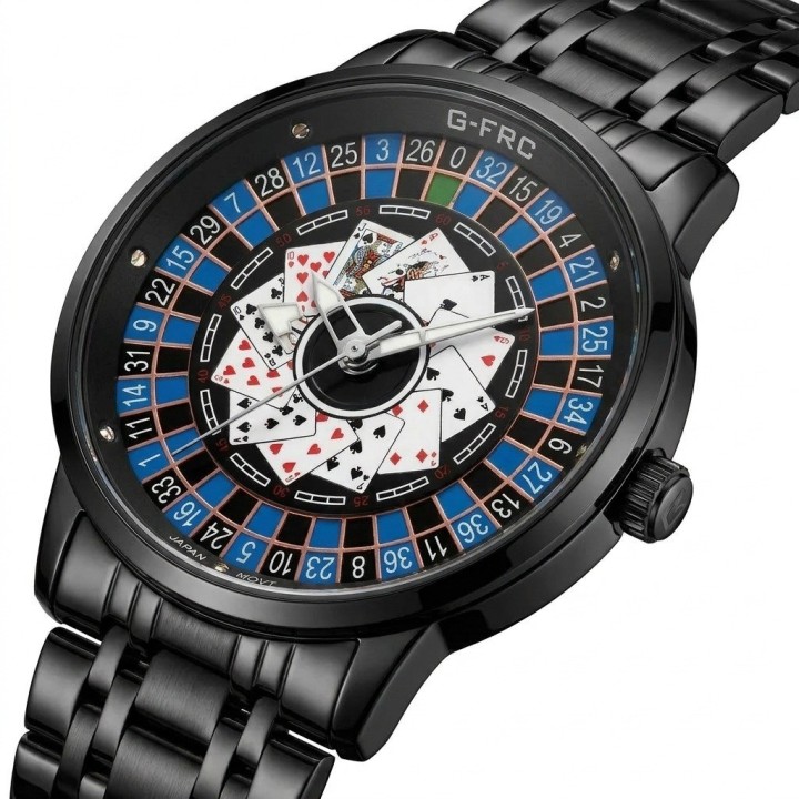 Reloj G-force G9836d Analogo Ruleta Hombre + Estuche Premium
