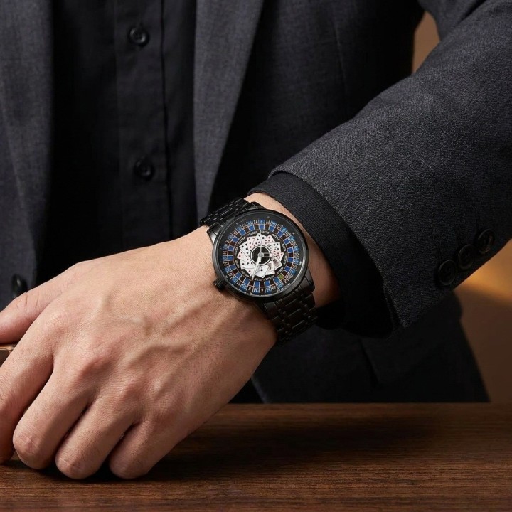 Reloj G-force G9836d Analogo Ruleta Hombre + Estuche Premium
