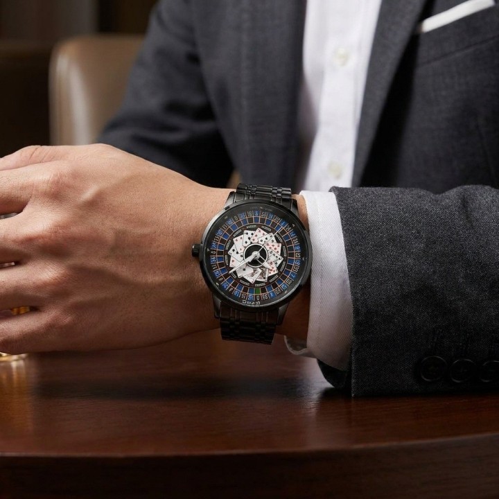 Reloj G-force G9836d Analogo Ruleta Hombre + Estuche Premium