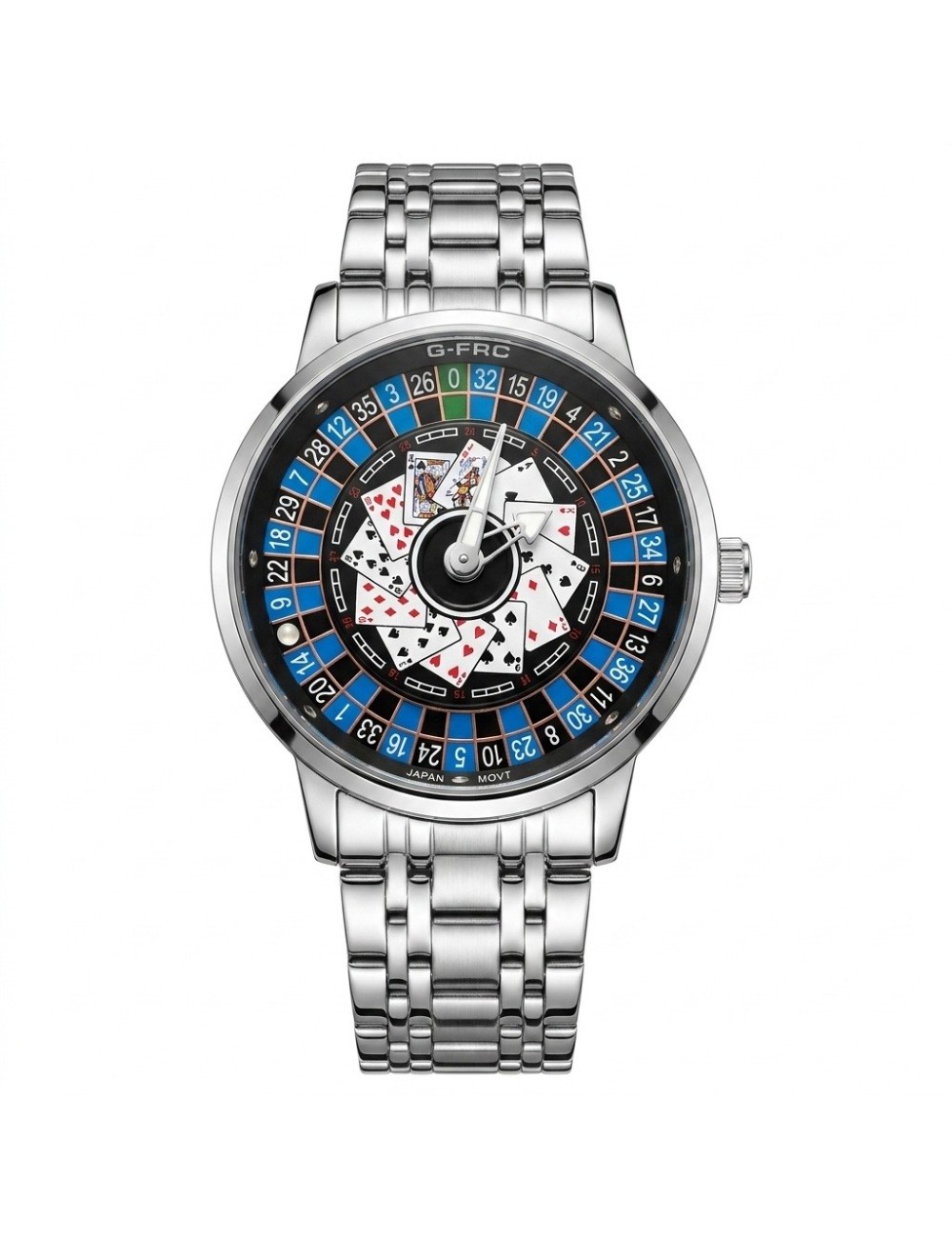 Reloj G-force G9836d Analogo Ruleta Hombre + Estuche Premium