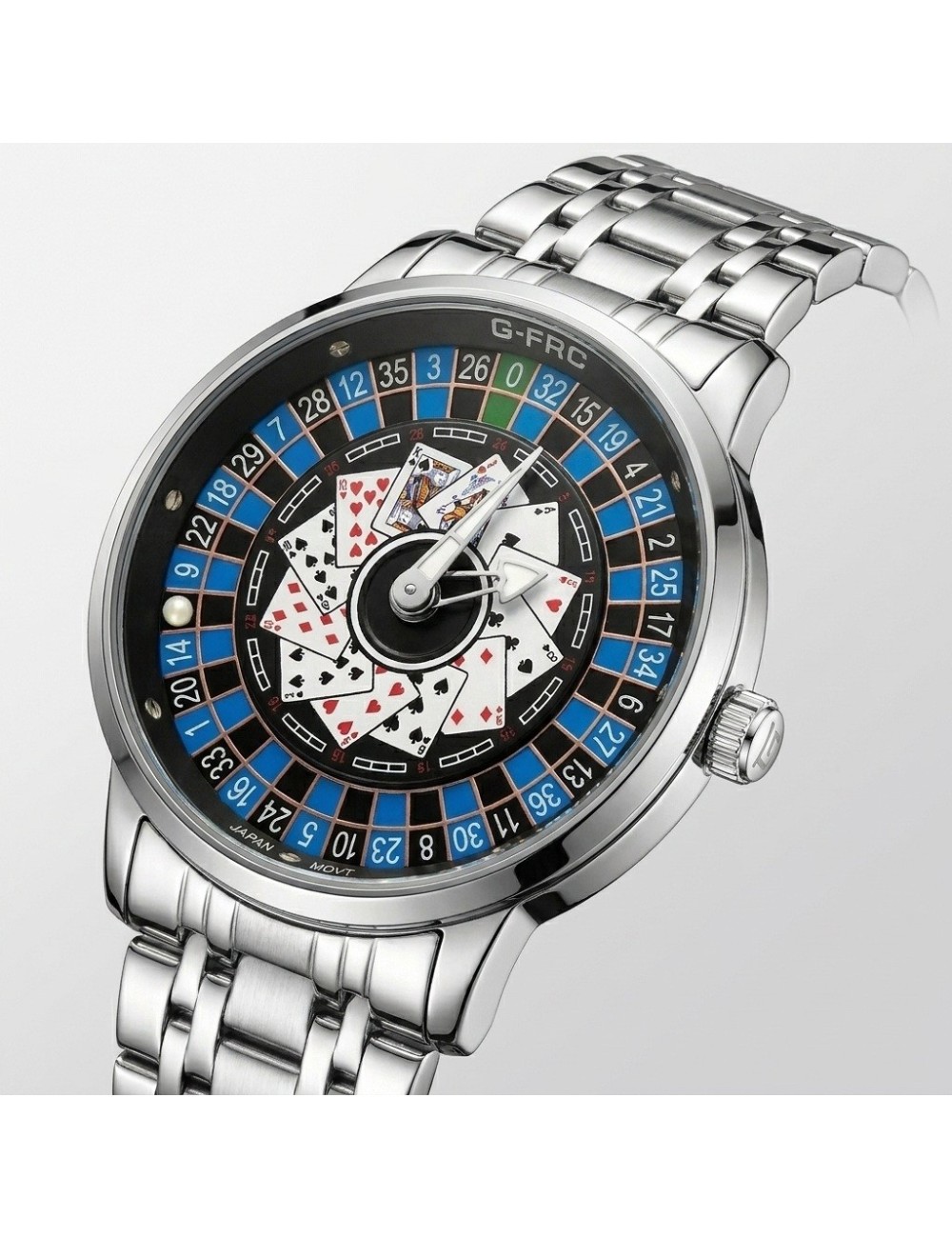 Reloj G-force G9836d Analogo Ruleta Hombre + Estuche Premium