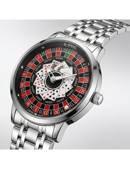 Reloj G-force G9836d Analogo Ruleta Hombre + Estuche Premium