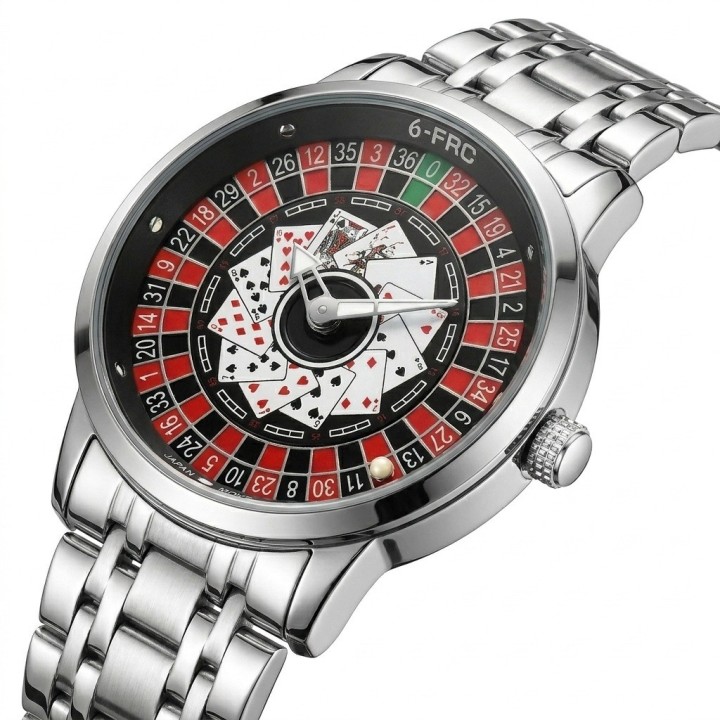 Reloj G-force G9836d Analogo Ruleta Hombre + Estuche Premium