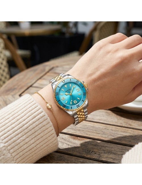 Reloj G-force C-308 Casual Acero Mujer + Estuche Premium