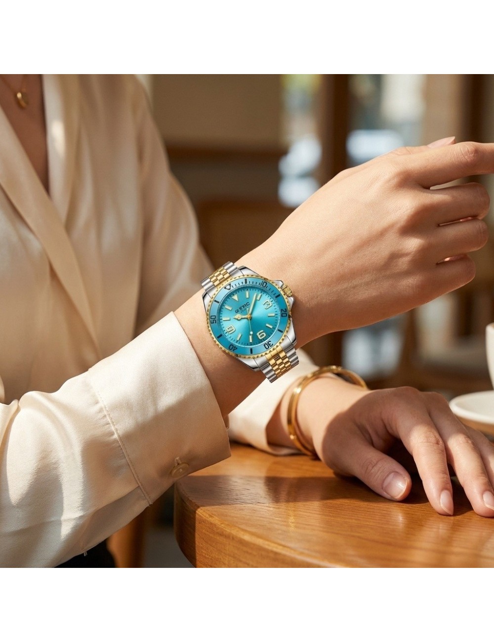 Reloj G-force C-308 Casual Acero Mujer + Estuche Premium
