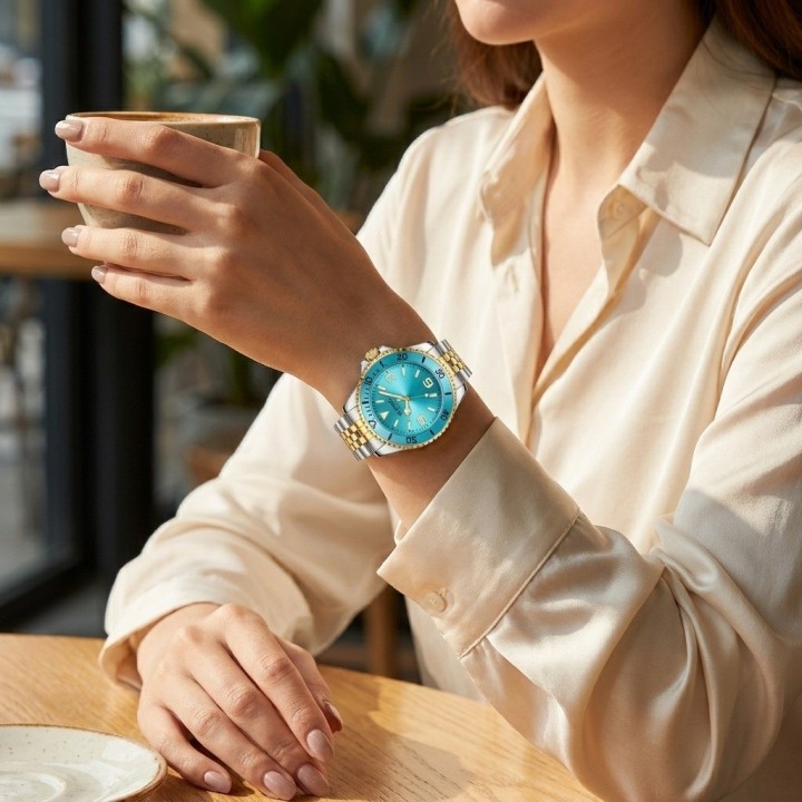 Reloj G-force C-308 Casual Acero Mujer + Estuche Premium