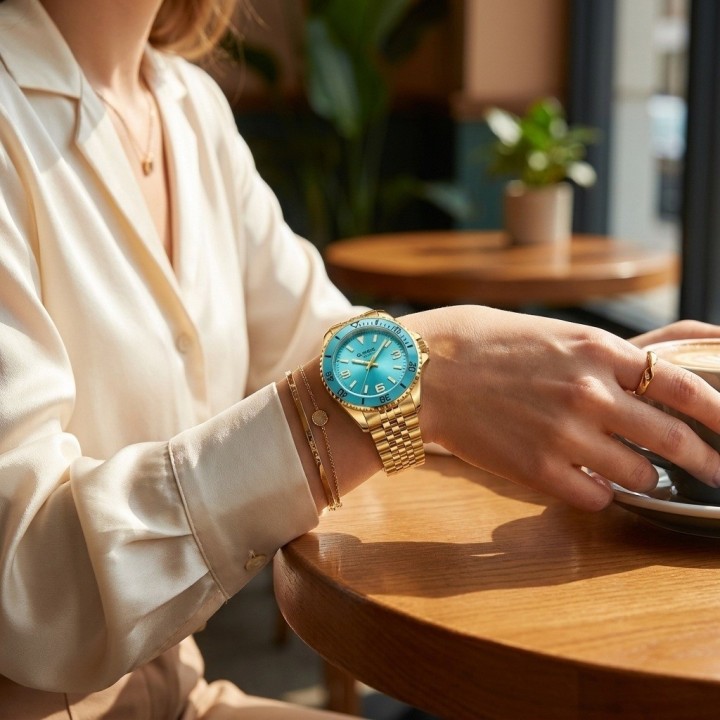 Reloj G-force C-308 Casual Acero Mujer + Estuche Premium