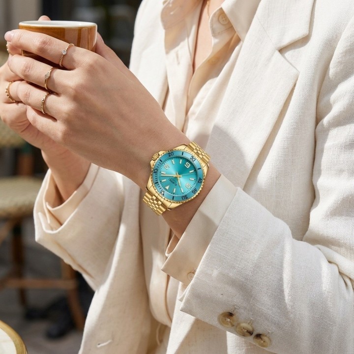 Reloj G-force C-308 Casual Acero Mujer + Estuche Premium