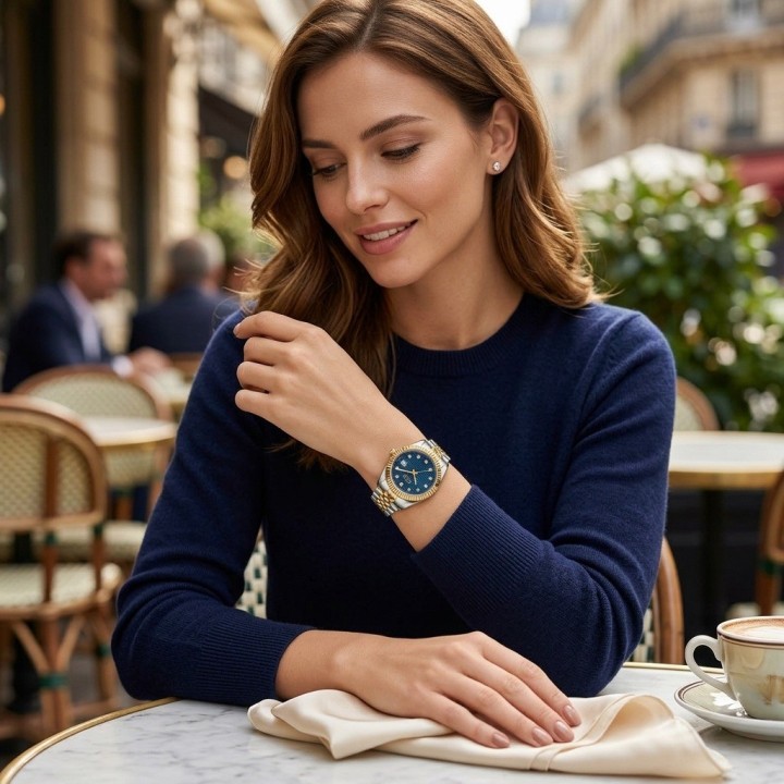 Reloj G-force C-307 Casual Acero Mujer + Estuche Premium
