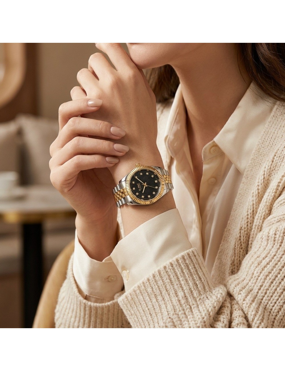 Reloj G-force C-307 Casual Acero Mujer + Estuche Premium