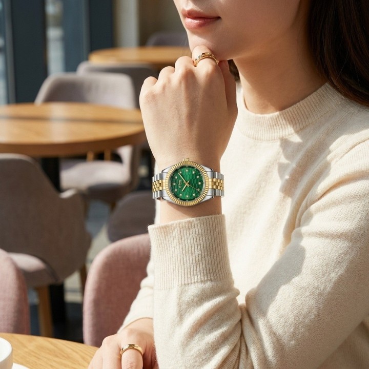 Reloj G-force C-307 Casual Acero Mujer + Estuche Premium