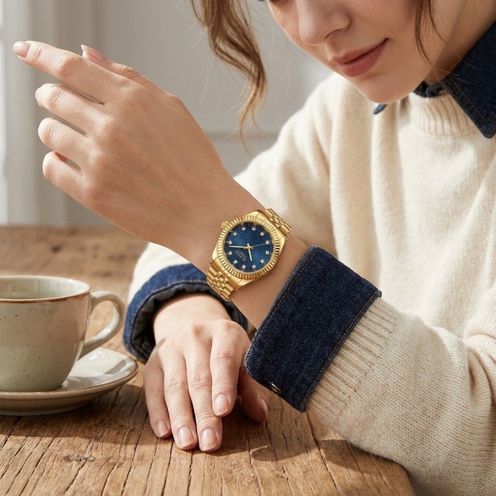 Reloj G-force C-307 Casual Acero Mujer + Estuche Premium